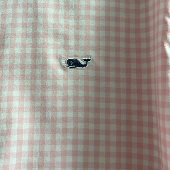 Pink gingham button down - Picture 3 of 6